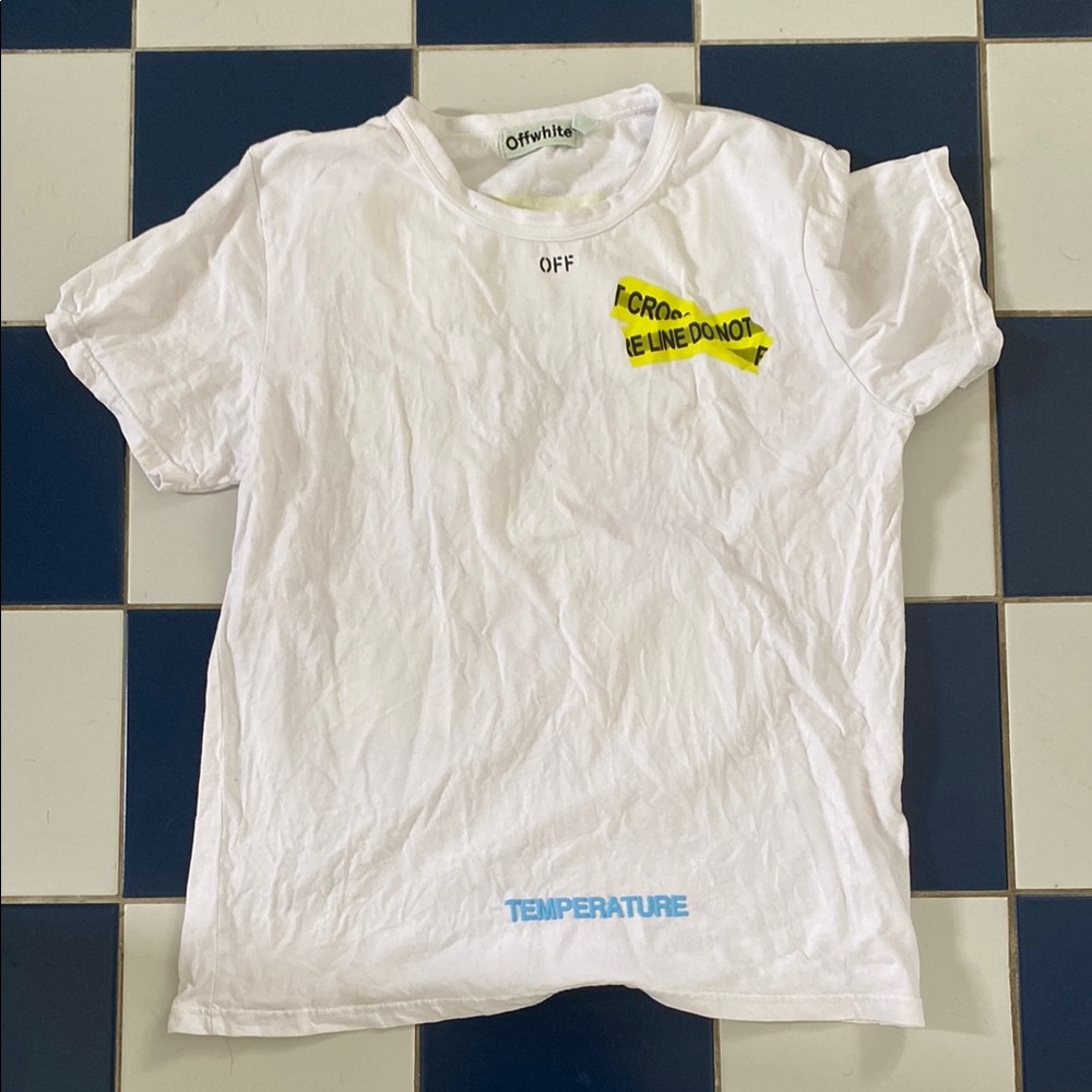 Off-White White Graphic T-Shirt